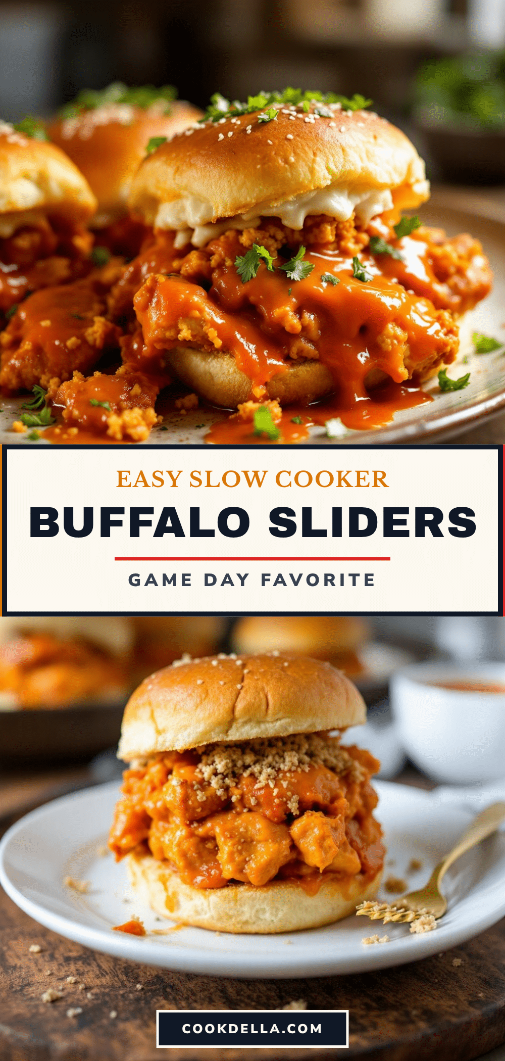 easy slow cooker buffalo chicken sliders recipe