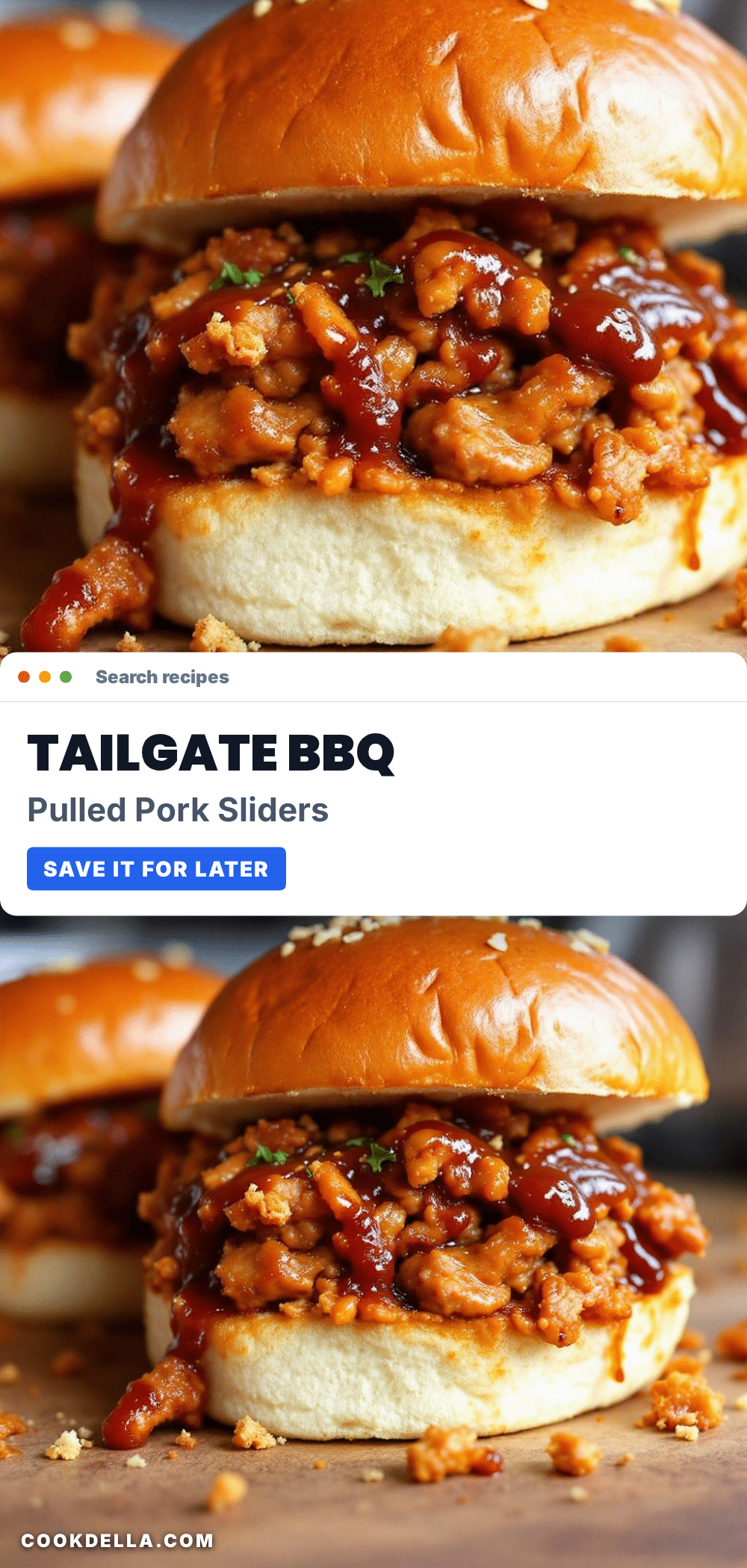 Easy Slow Cooker Pulled Pork Sliders recipe