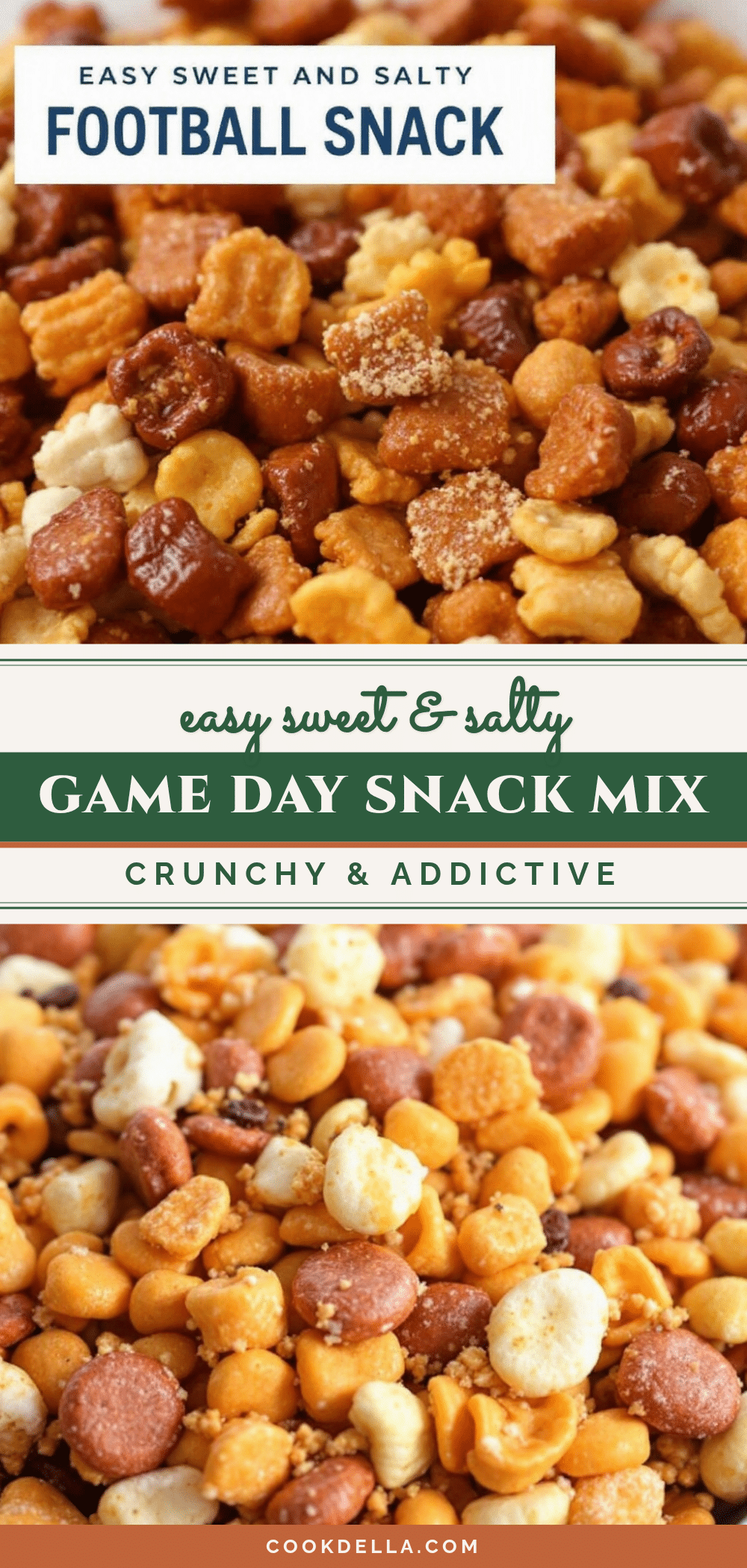 easy sweet and salty football snack mix recipe