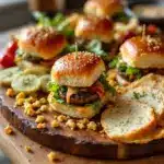 football charcuterie board with mini sliders - featured image