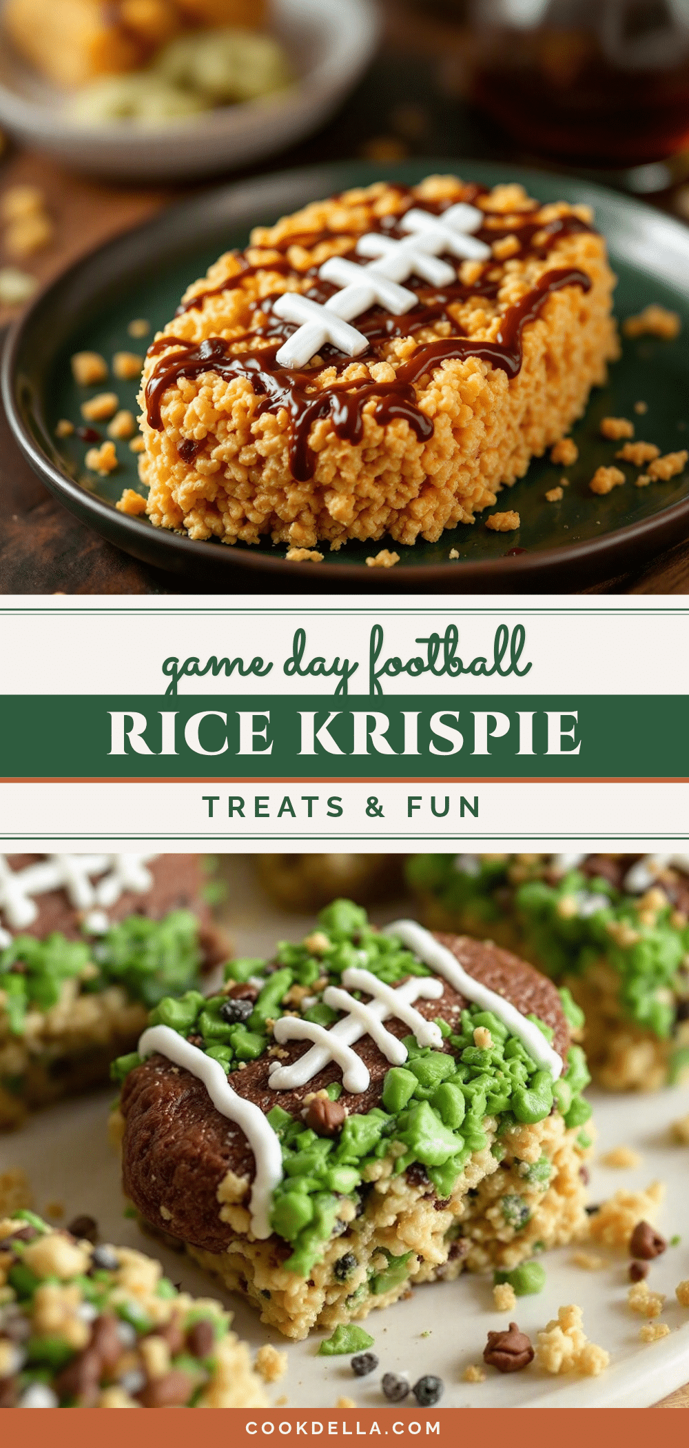 football rice krispie treats recipe