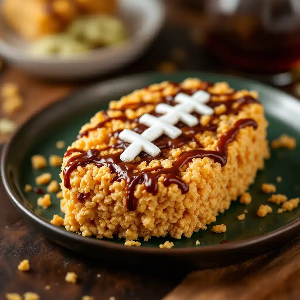 football rice krispie treats - featured image