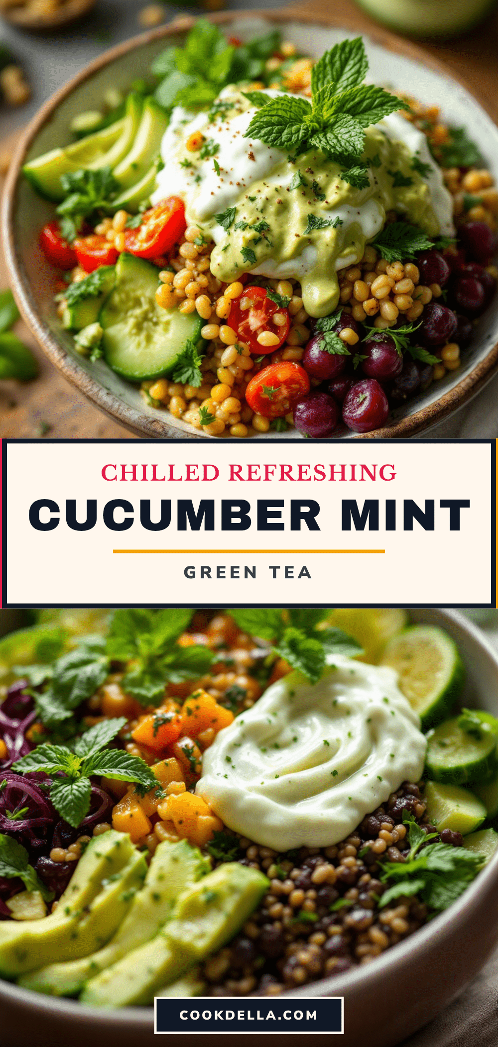 Fresh Cucumber Mint Green Tea Cooler recipe