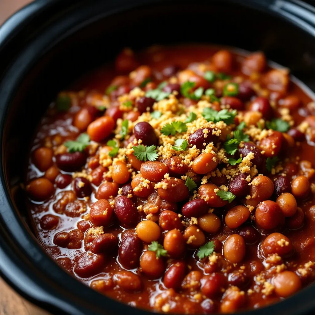game day crockpot chili preparation steps