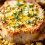 garlic butter baked pork chops - featured image