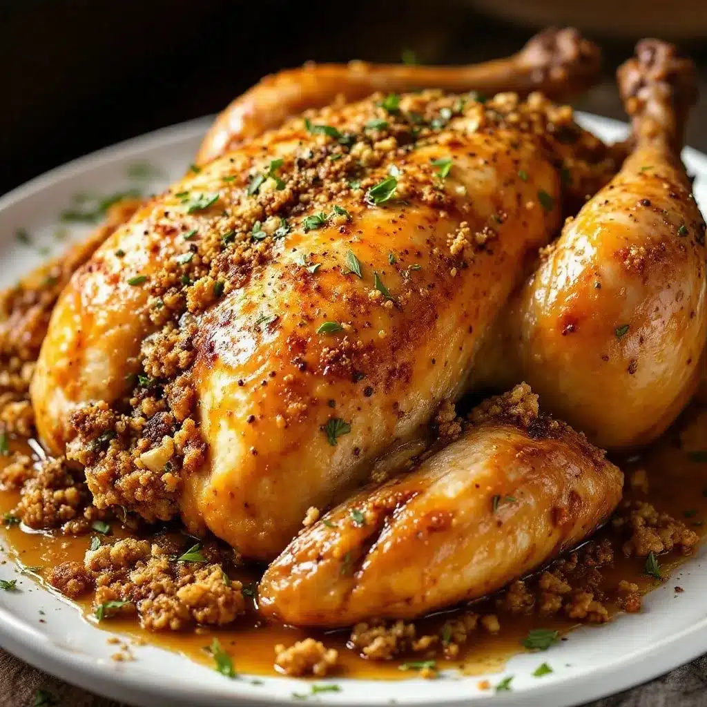 garlic herb butter roasted turkey preparation steps