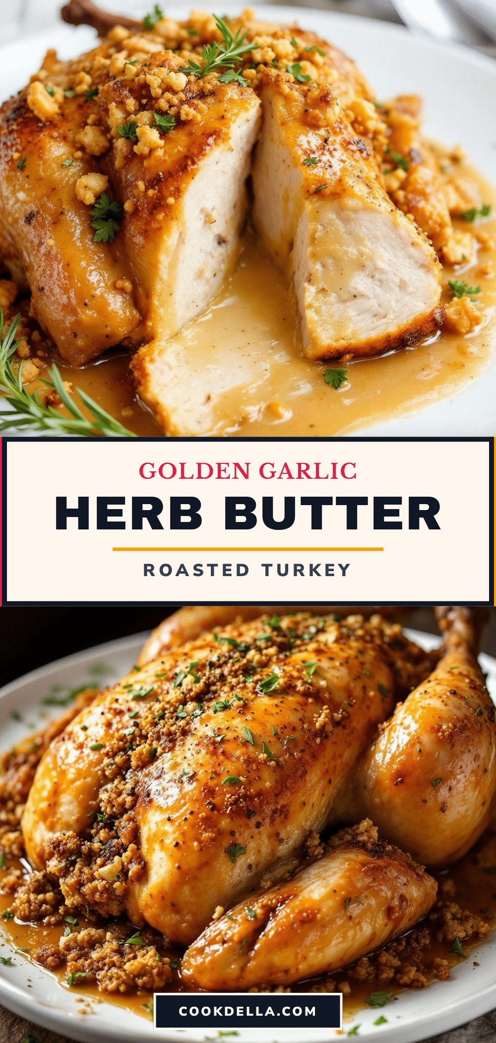 garlic herb butter roasted turkey recipe