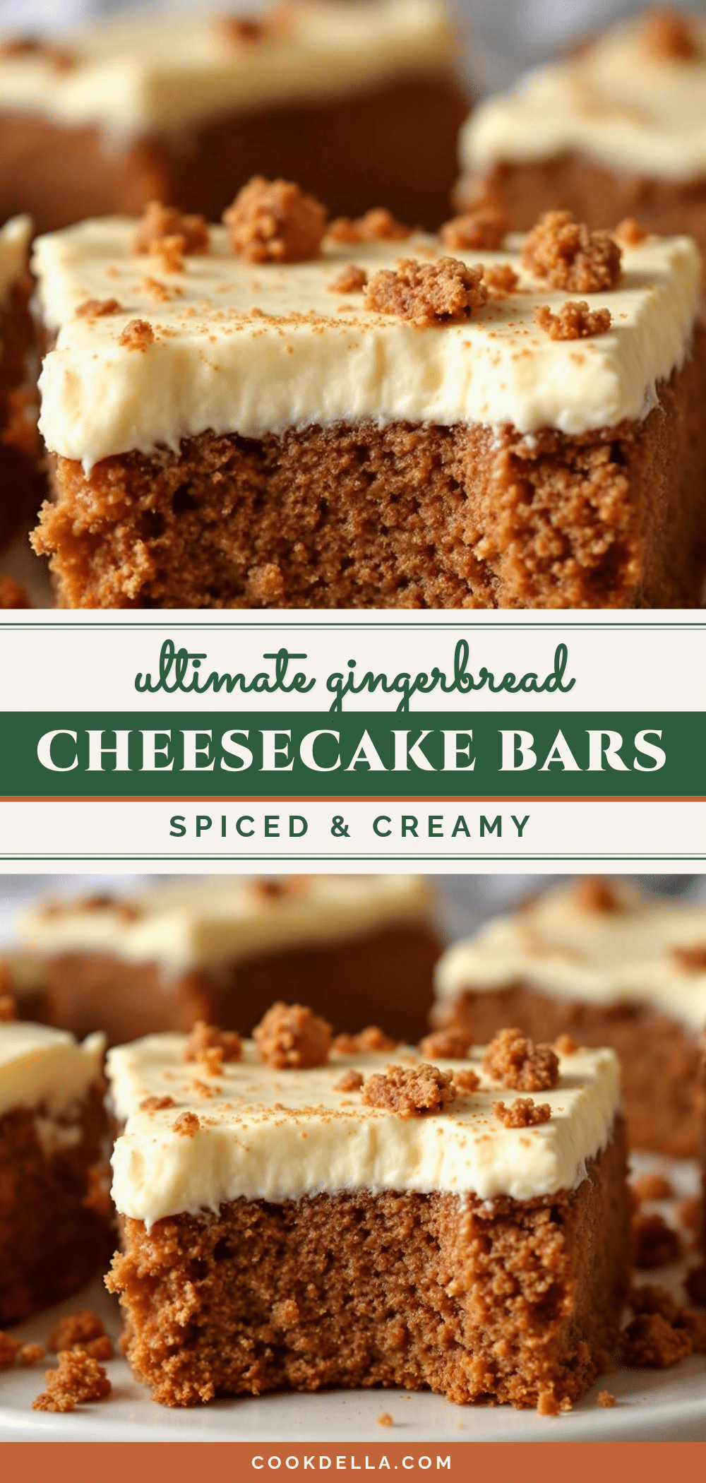 gingerbread cheesecake bars recipe