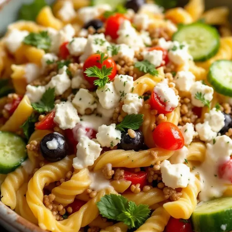 Greek pasta salad - featured image