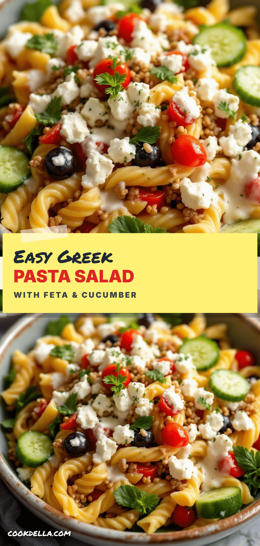 Greek pasta salad recipe
