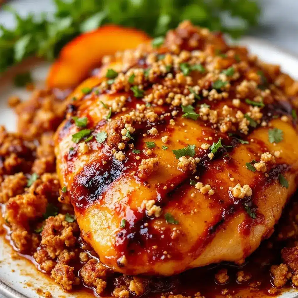 grilled bourbon peach bbq chicken preparation steps