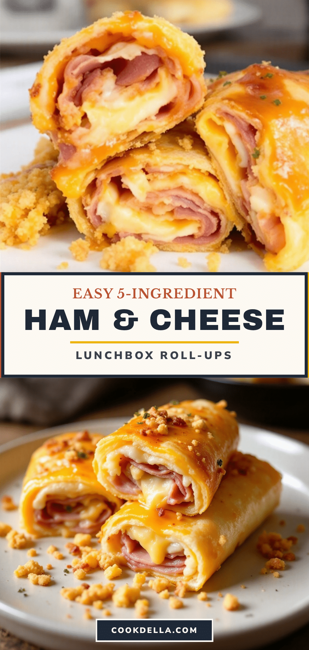 ham and cheese lunchbox roll-ups recipe