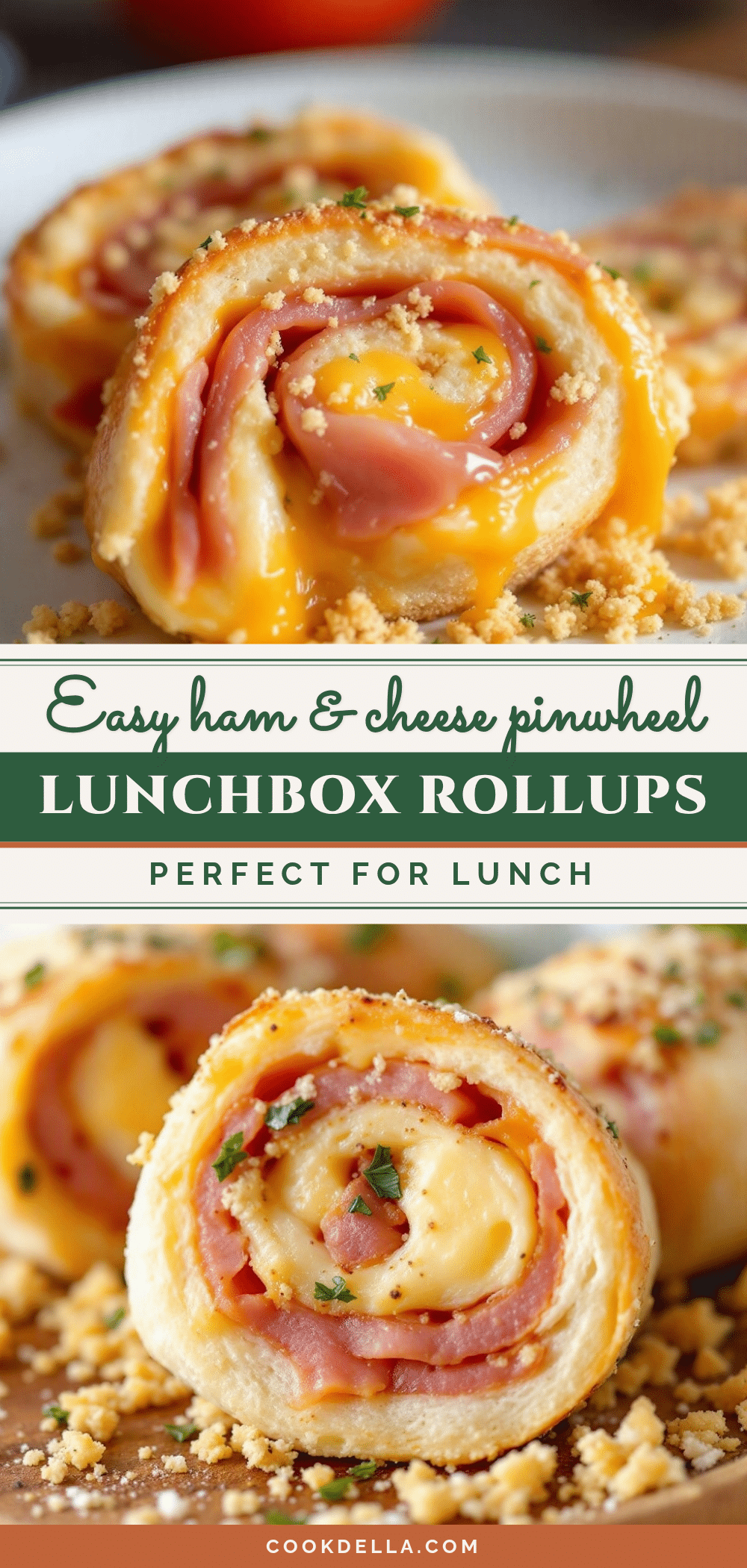 ham and cheese pinwheel lunchbox roll-ups recipe