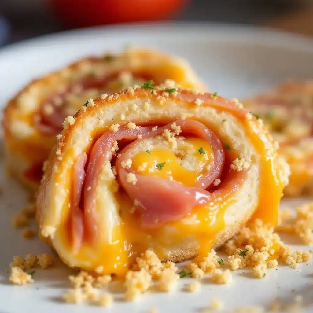 ham and cheese pinwheel lunchbox roll-ups - featured image