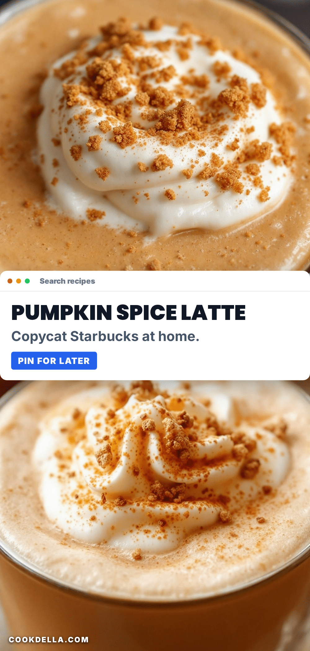 homemade pumpkin spice latte recipe
