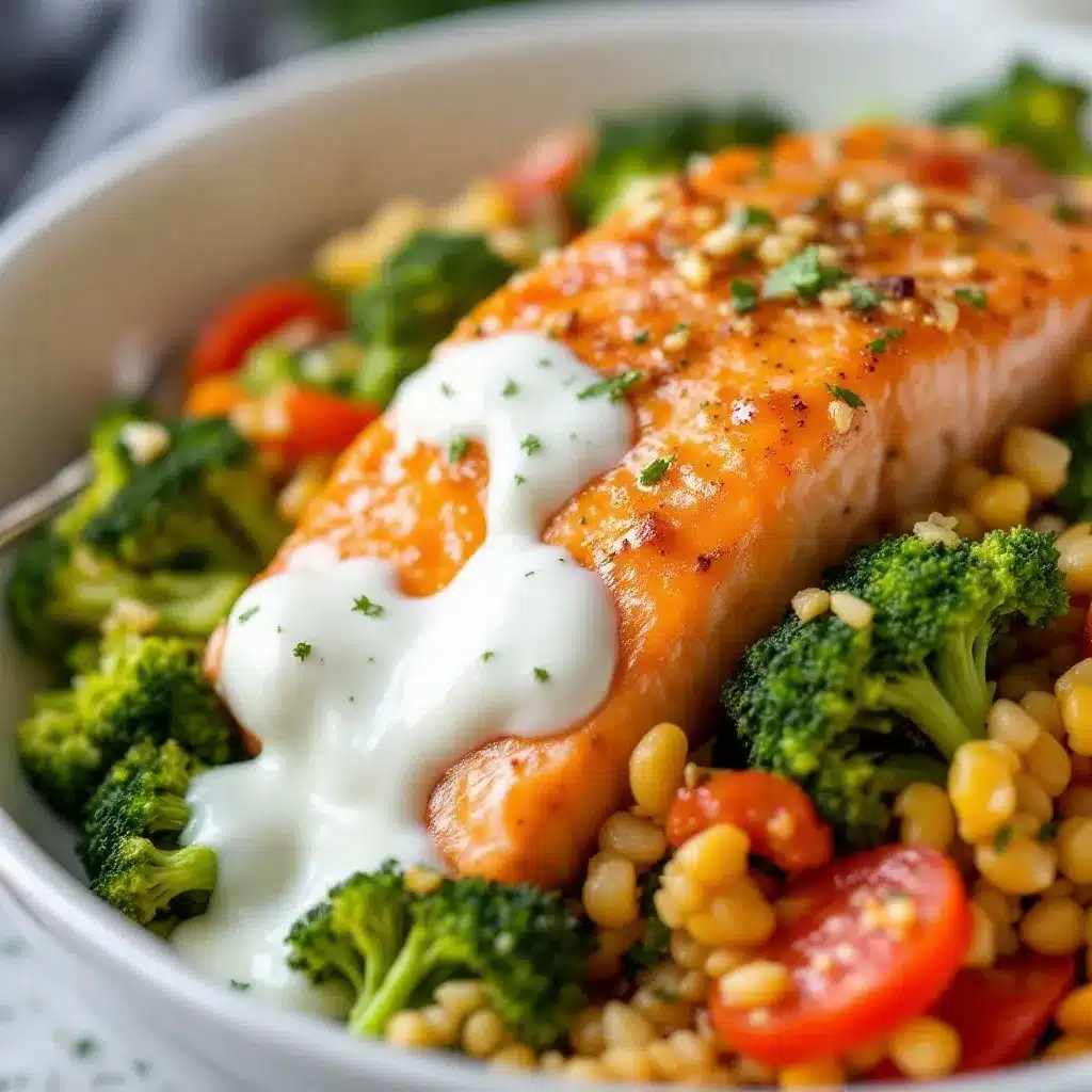 honey garlic baked salmon with broccoli preparation steps