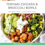 meal prep teriyaki chicken and broccoli bowls - featured image