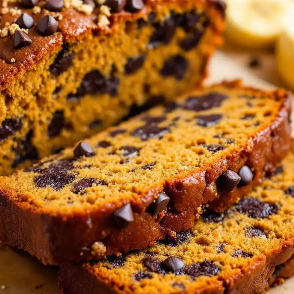 moist chocolate chip pumpkin banana bread - featured image