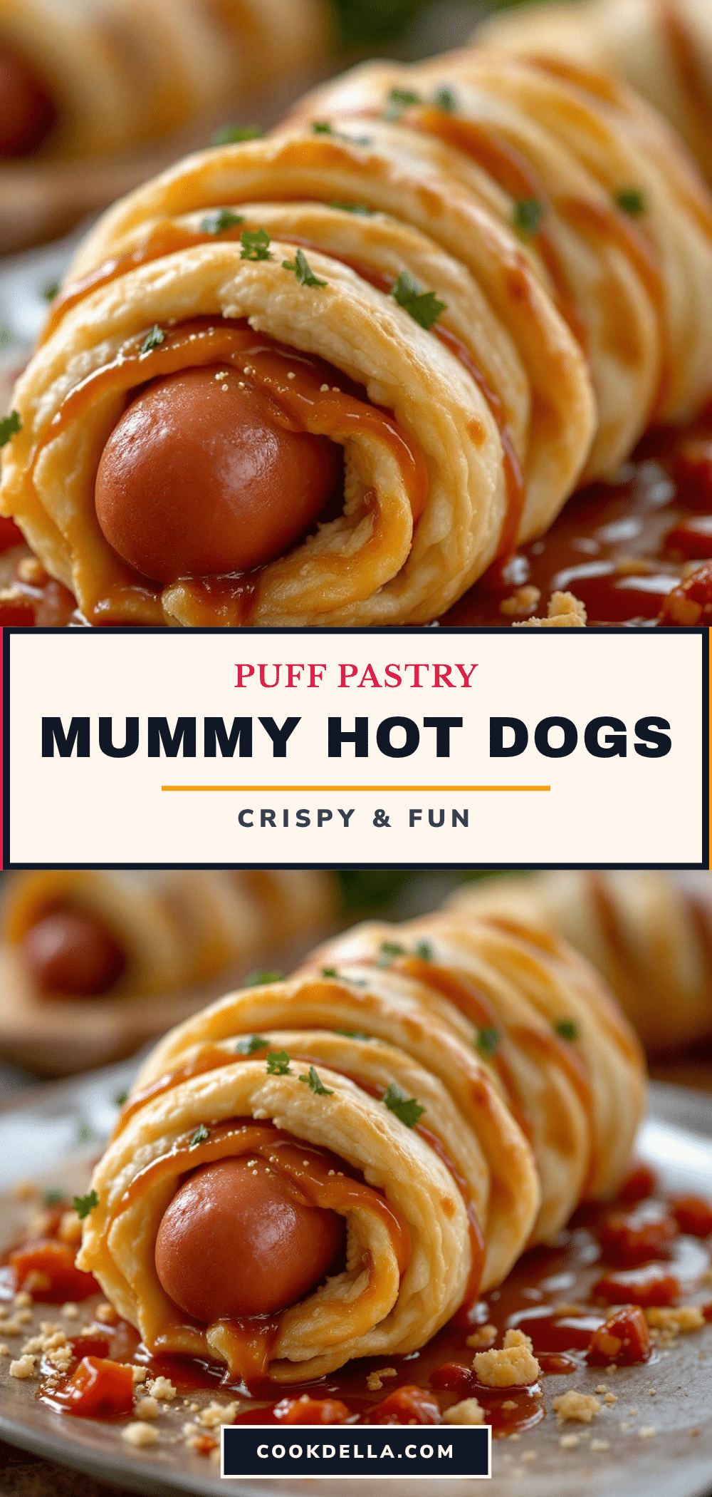 mummy hot dogs with puff pastry recipe