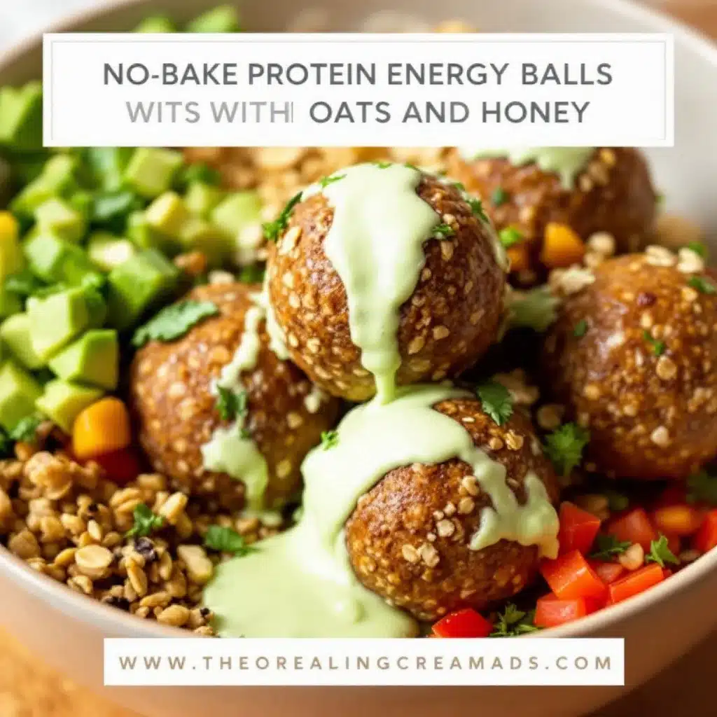 no-bake protein energy balls - featured image