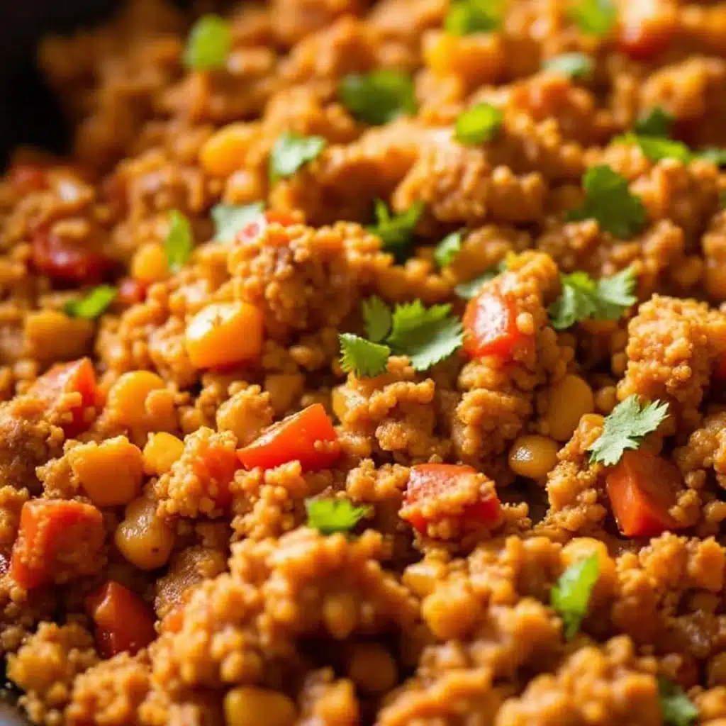 one-pan ground turkey taco skillet - featured image