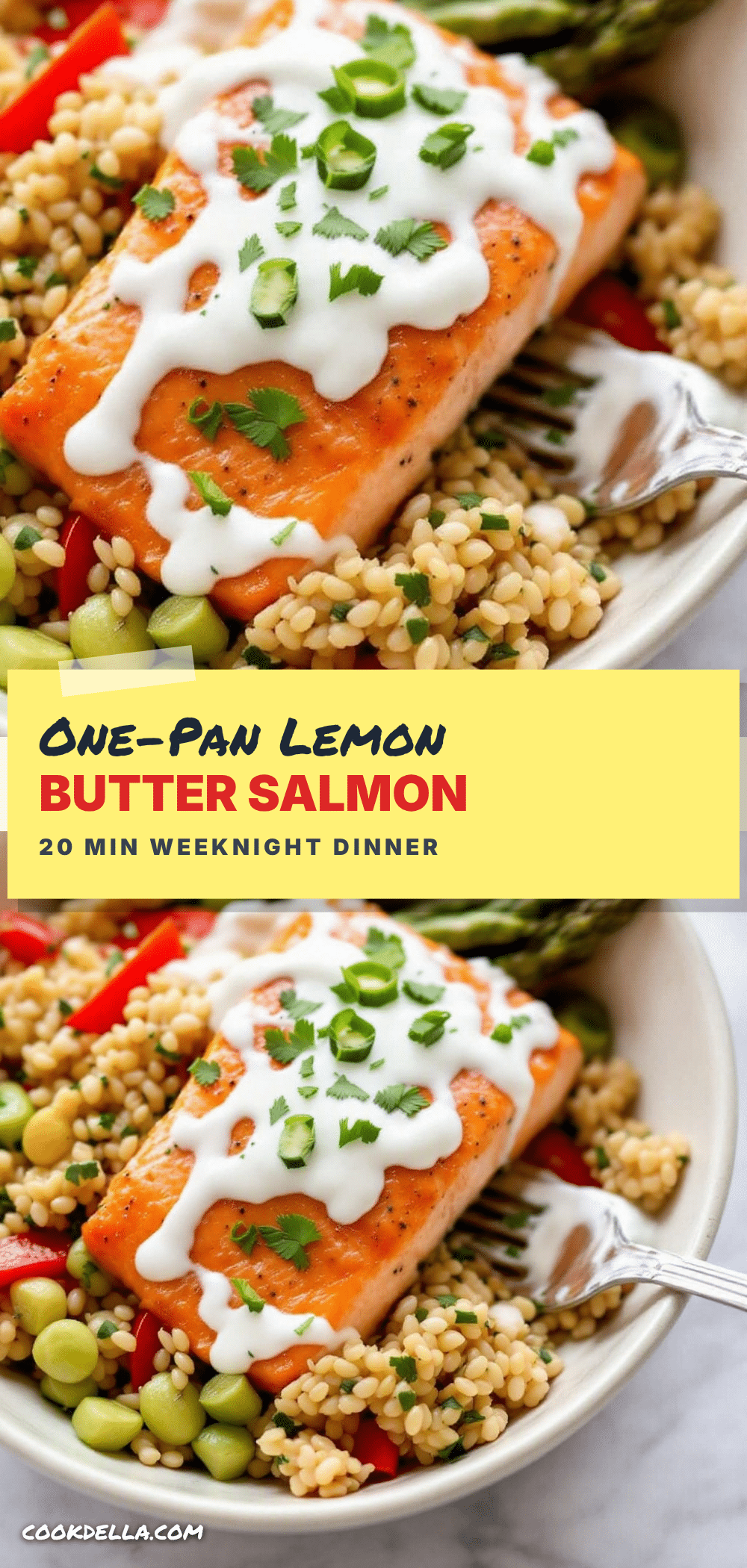 one pan lemon garlic butter salmon with asparagus recipe