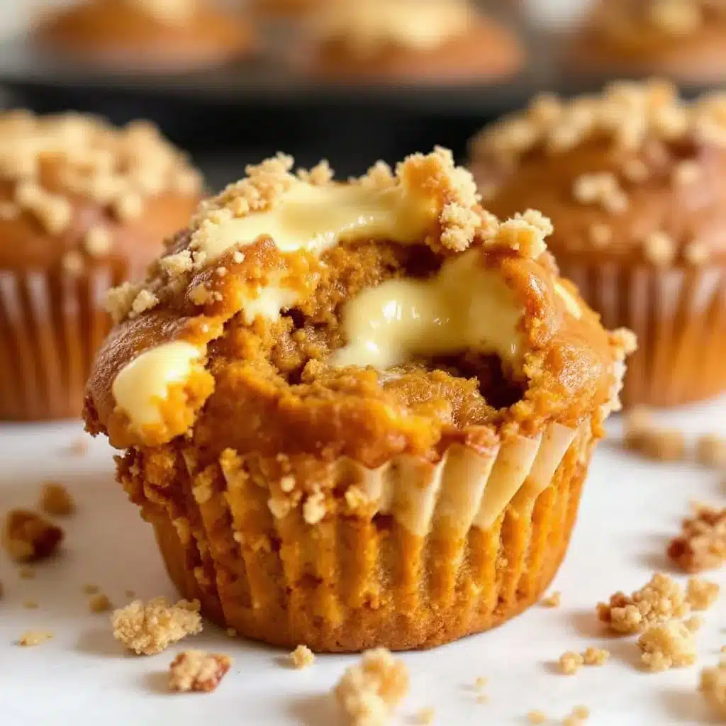 pumpkin cream cheese muffins - featured image