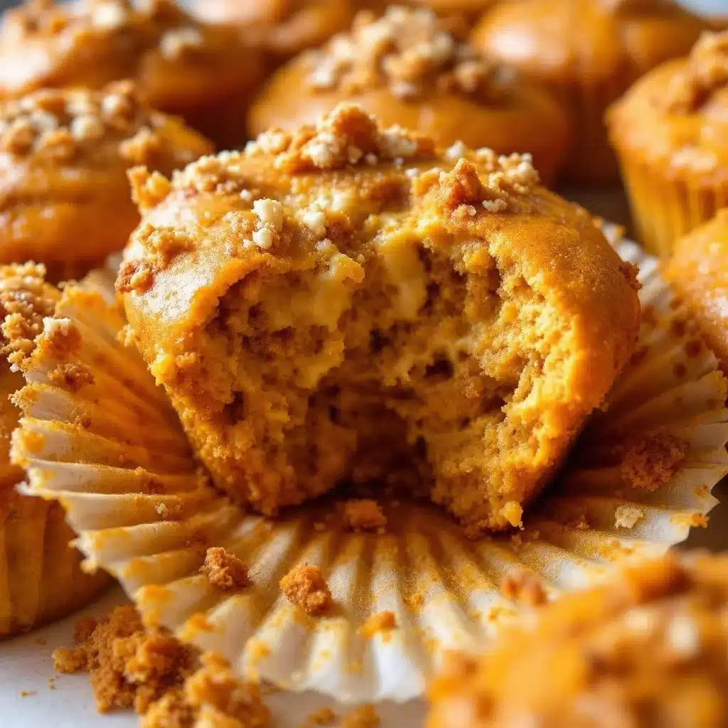 pumpkin cream cheese muffins - featured image