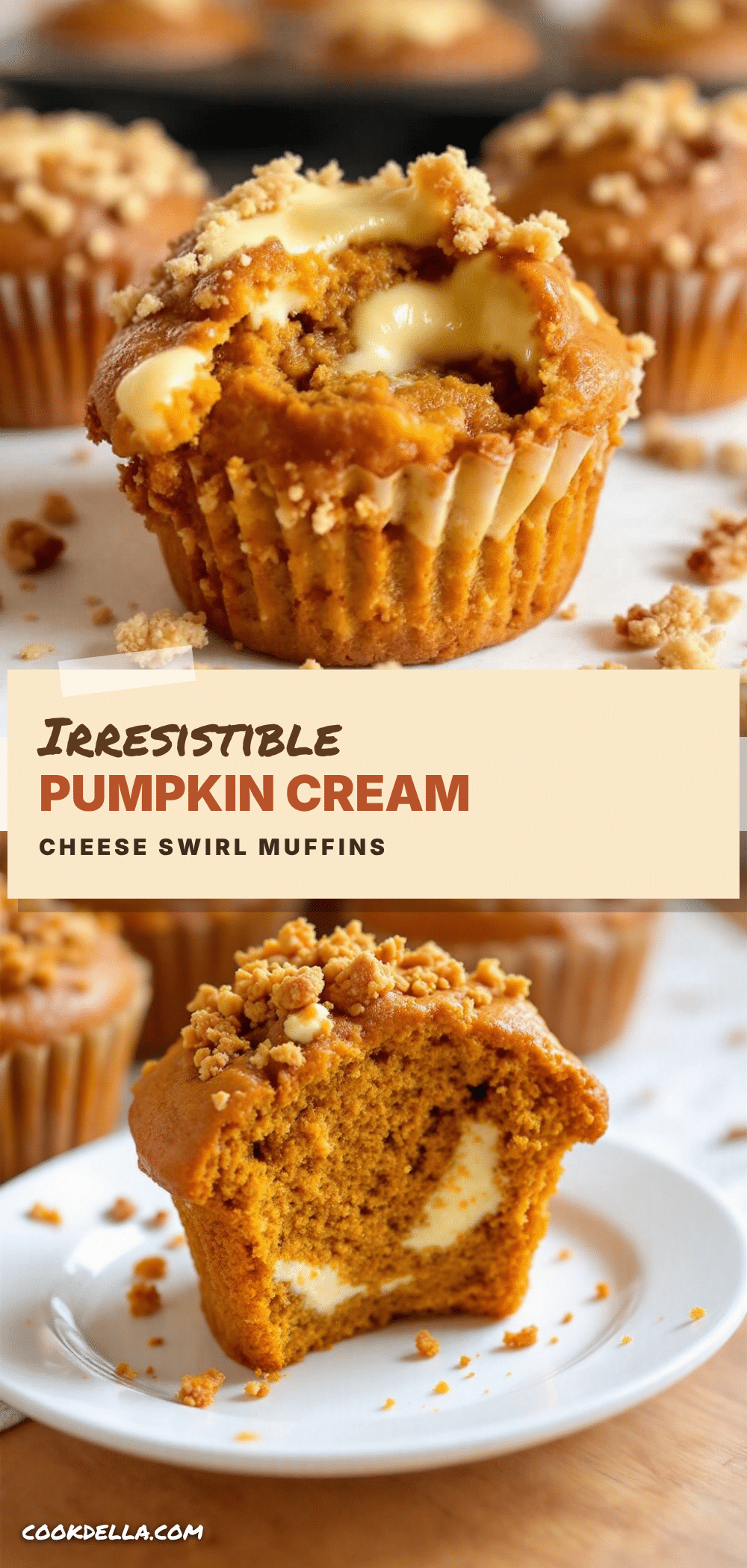 pumpkin cream cheese muffins recipe
