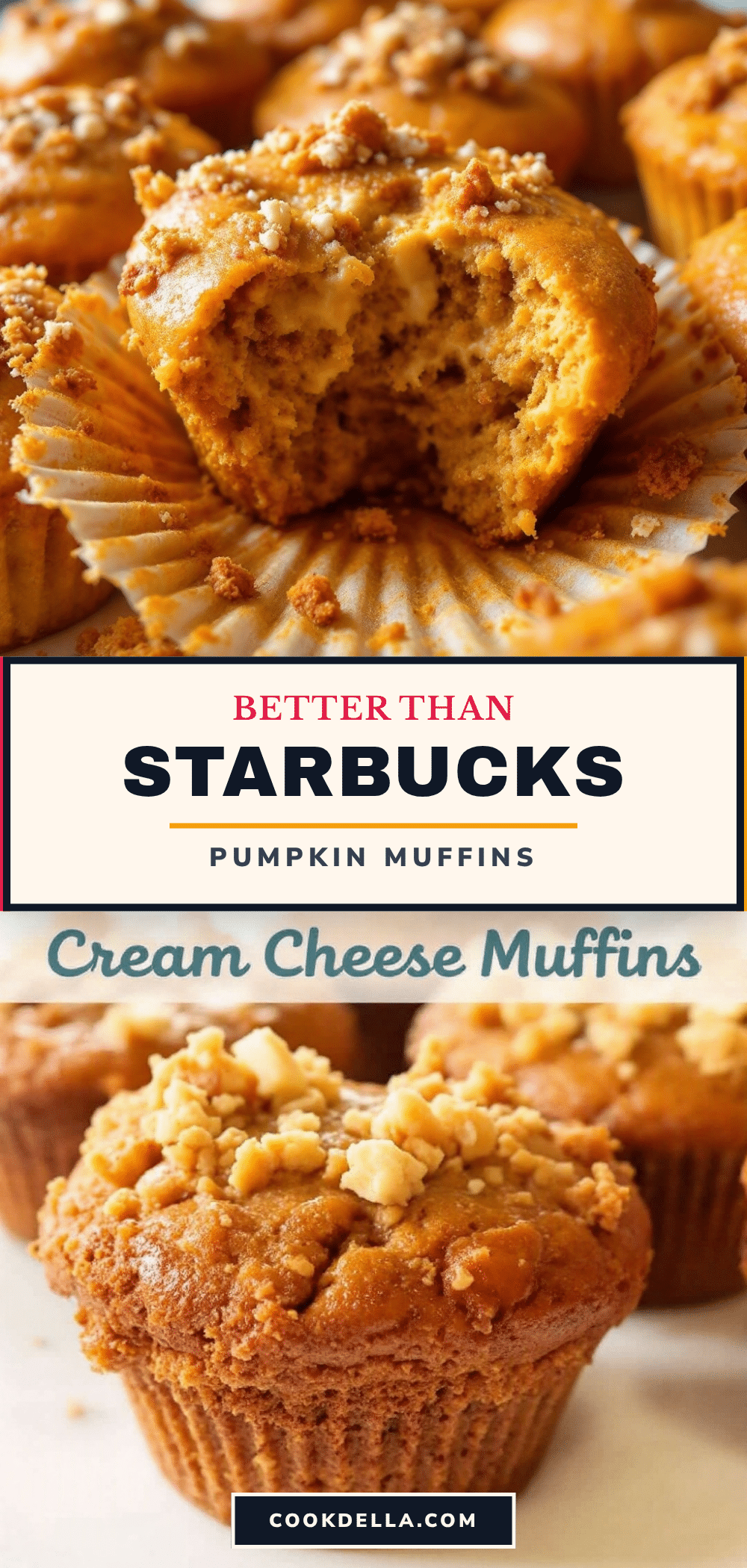 pumpkin cream cheese muffins recipe