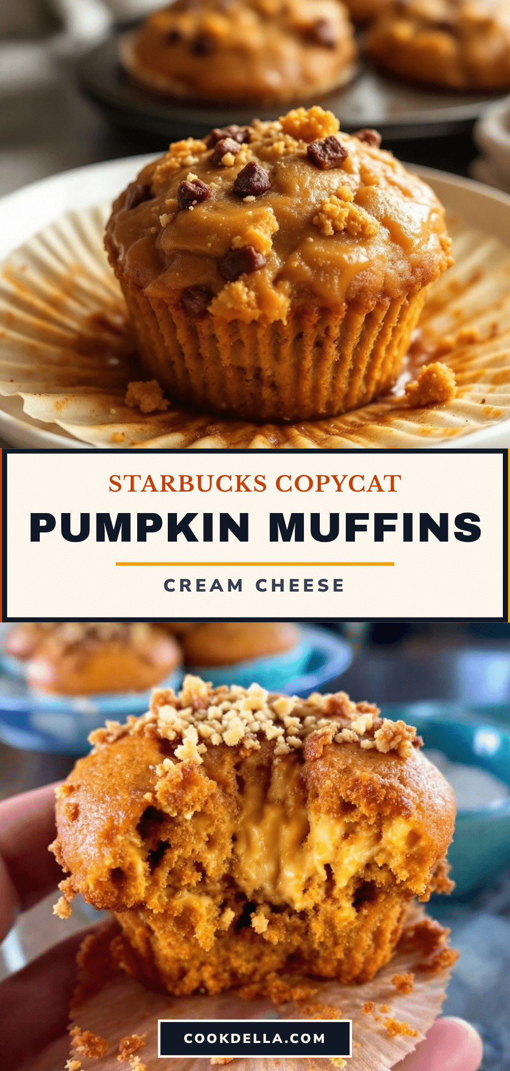 pumpkin cream cheese muffins recipe