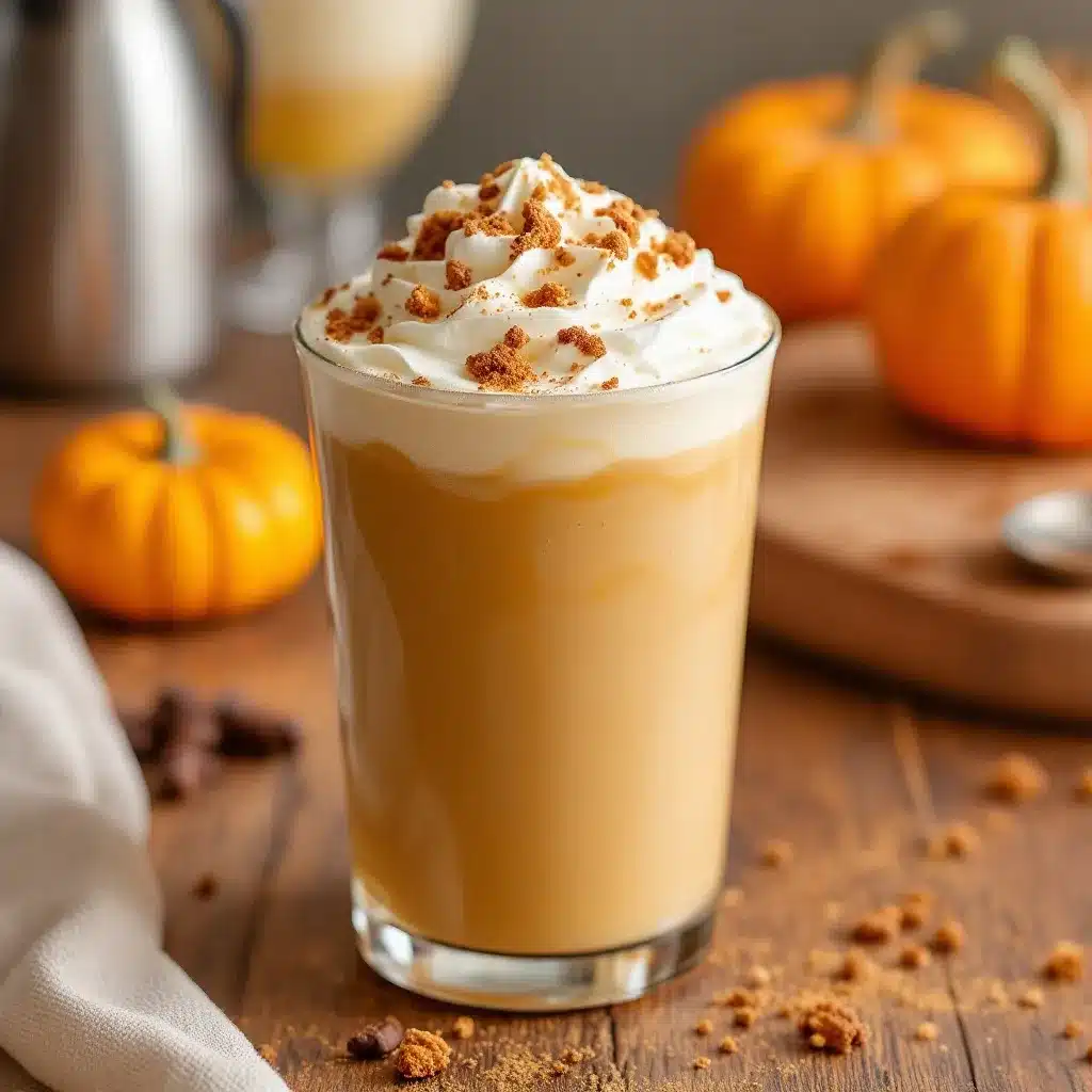 pumpkin cream cold foam iced coffee preparation steps