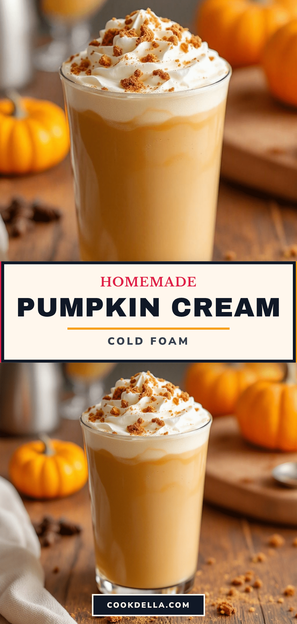 pumpkin cream cold foam iced coffee recipe