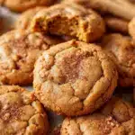 pumpkin snickerdoodle cookies - featured image