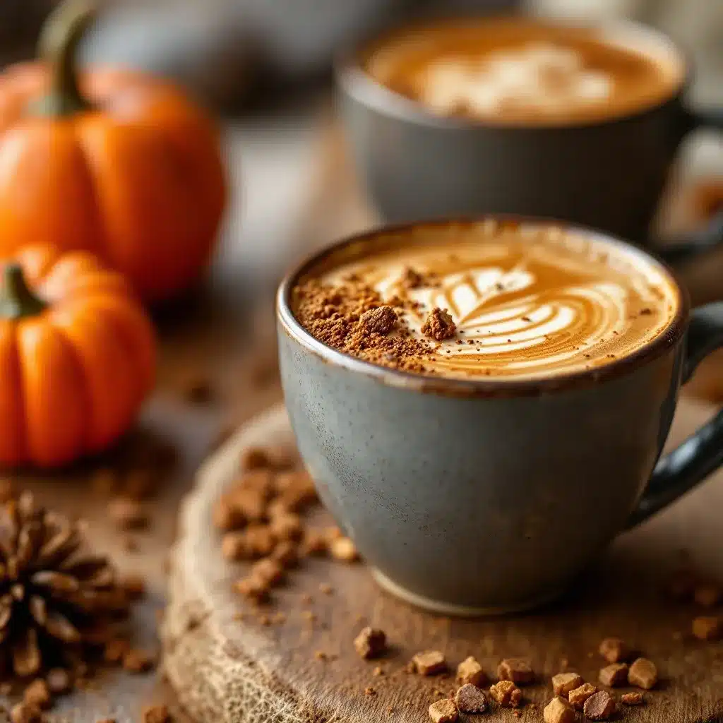 pumpkin spice coffee bar preparation steps