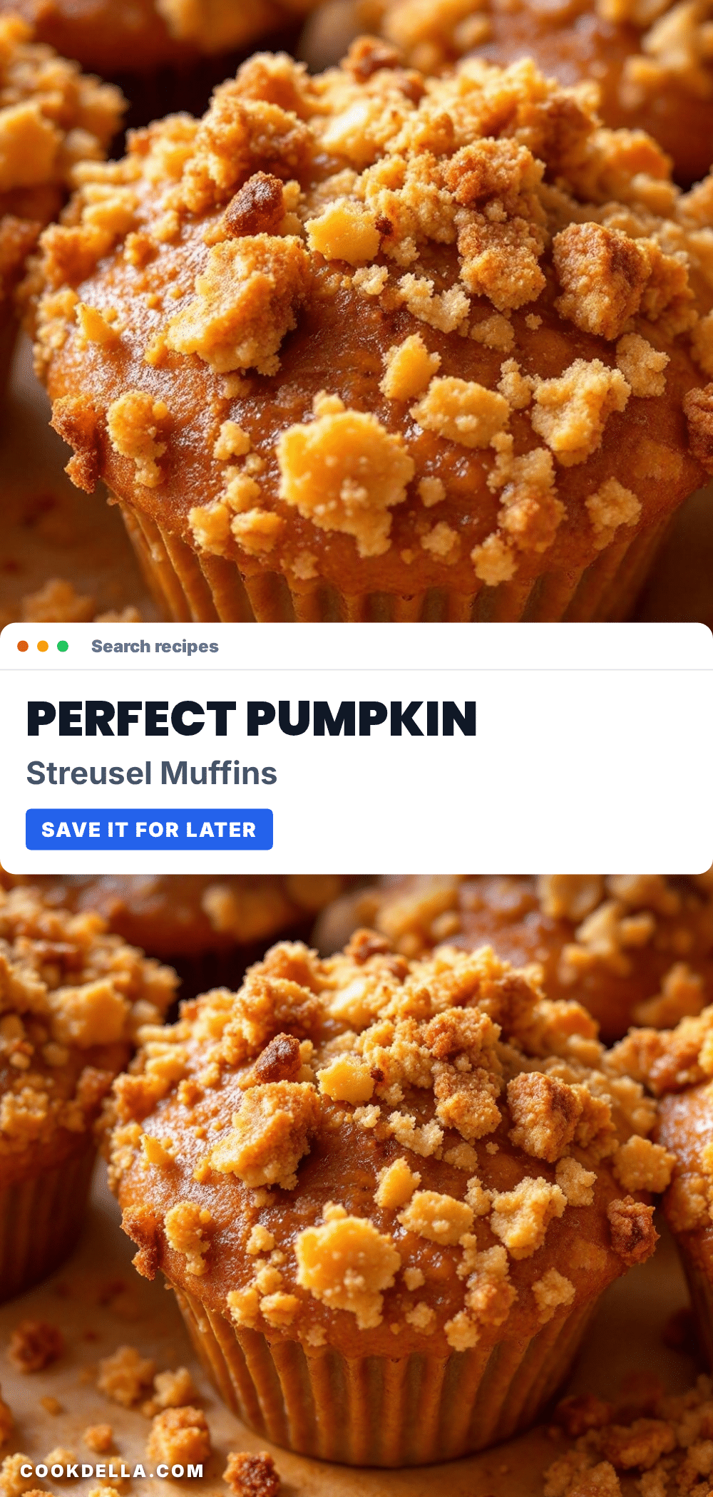 pumpkin streusel muffins recipe