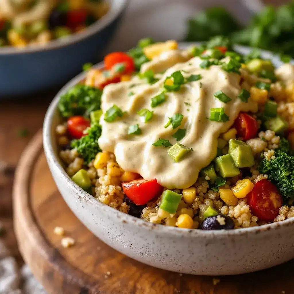 quinoa and kale power bowl preparation steps