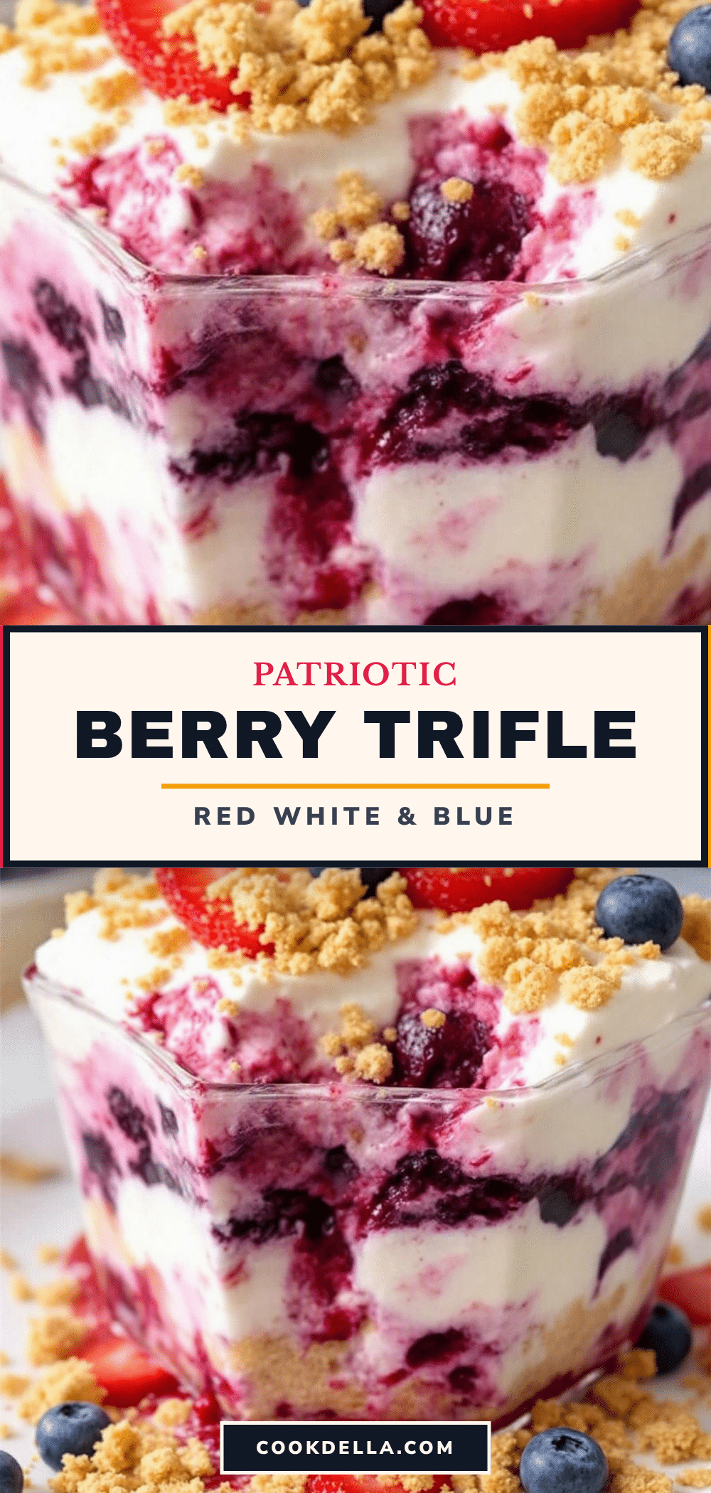 red white and blue berry trifle recipe