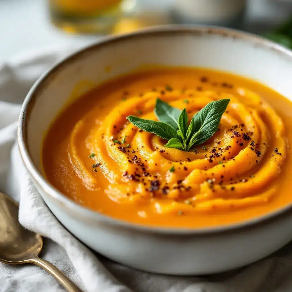 roasted butternut squash soup preparation steps