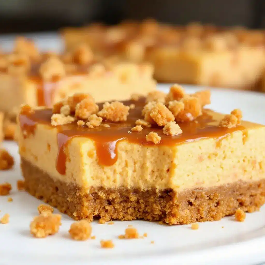 Salted Caramel Pumpkin Cheesecake Bars preparation steps