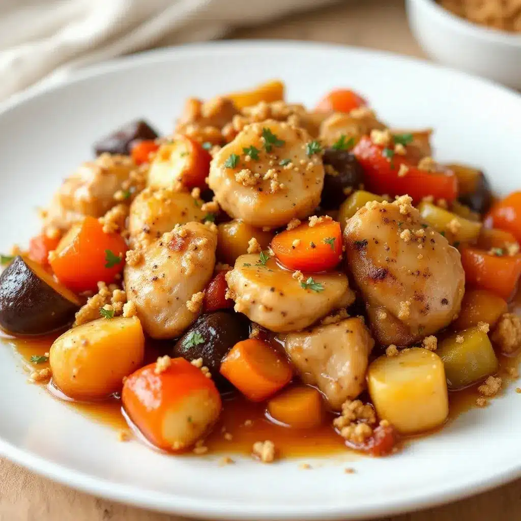 slow cooker honey garlic chicken preparation steps