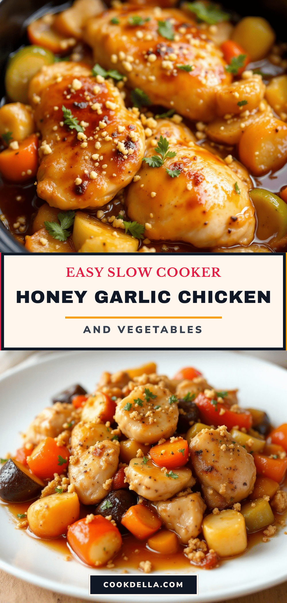 slow cooker honey garlic chicken recipe