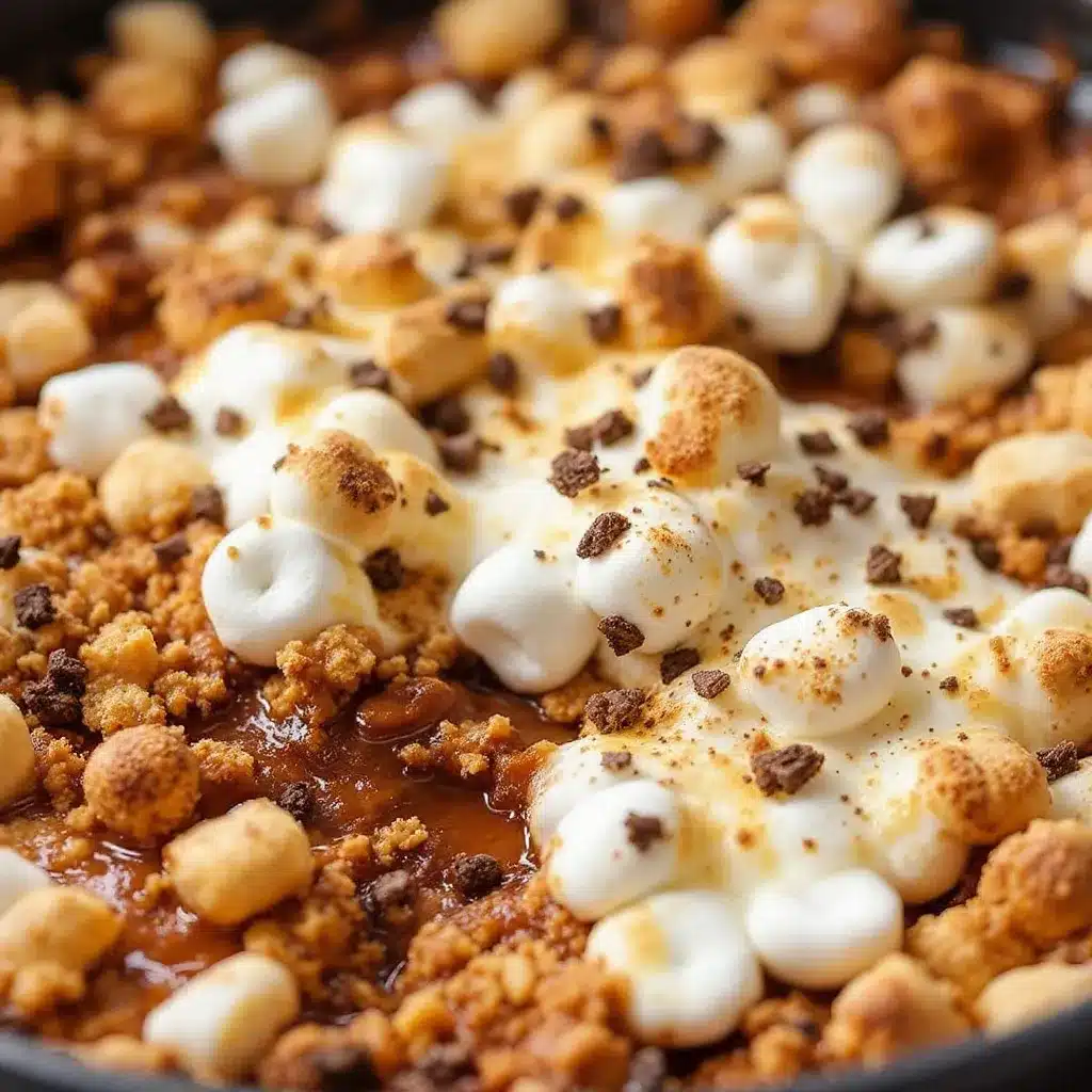 Smores skillet dip preparation steps