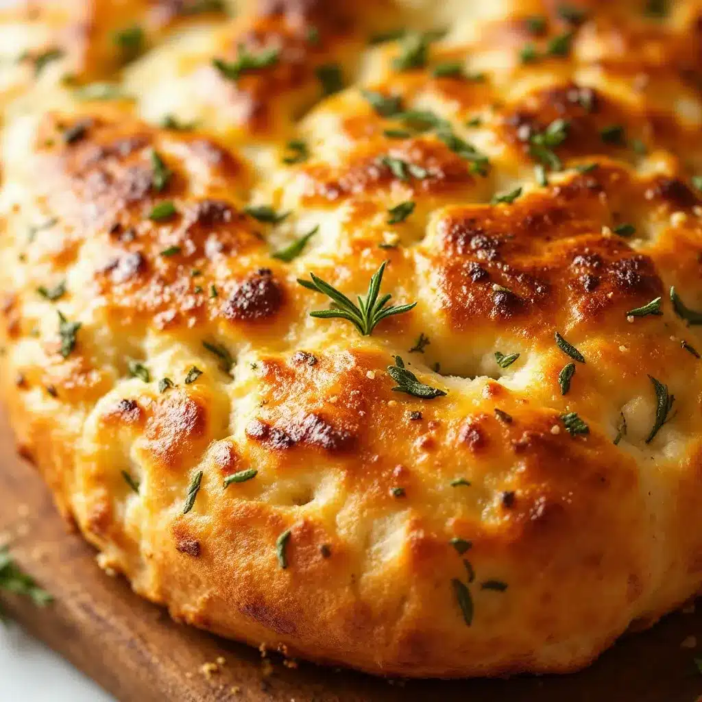Sourdough discard focaccia with rosemary preparation steps