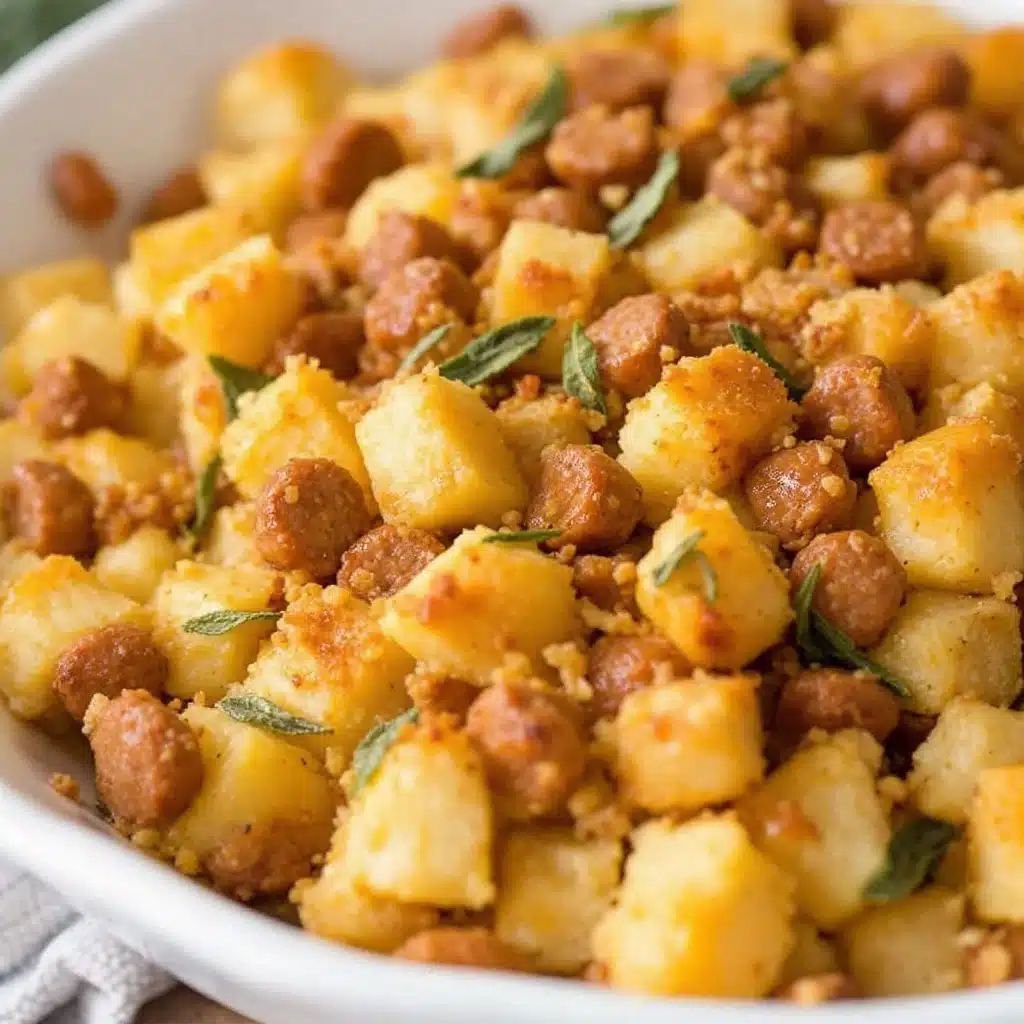 sourdough stuffing with sausage and sage - featured image