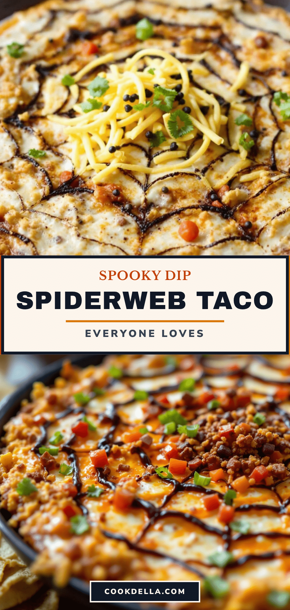 spiderweb taco dip recipe