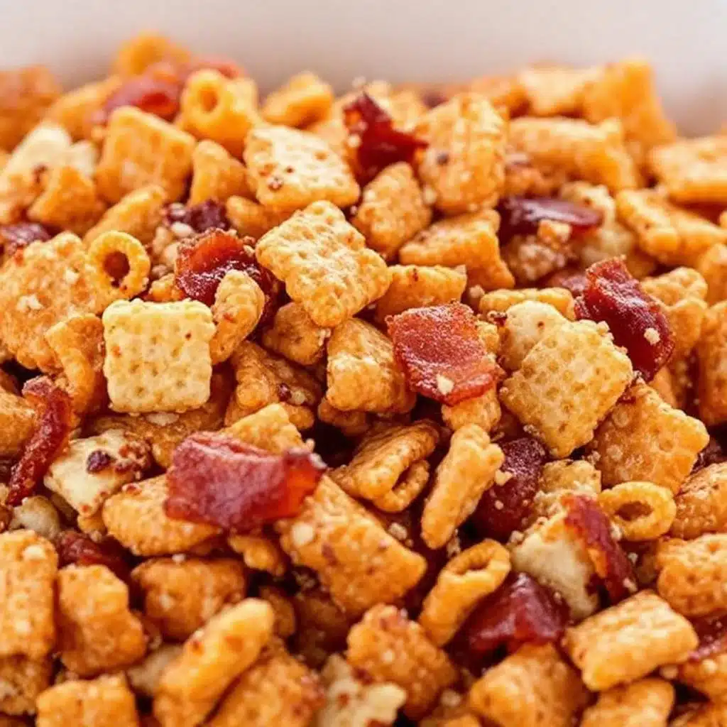 Sweet and Spicy Bacon Chex Mix - featured image