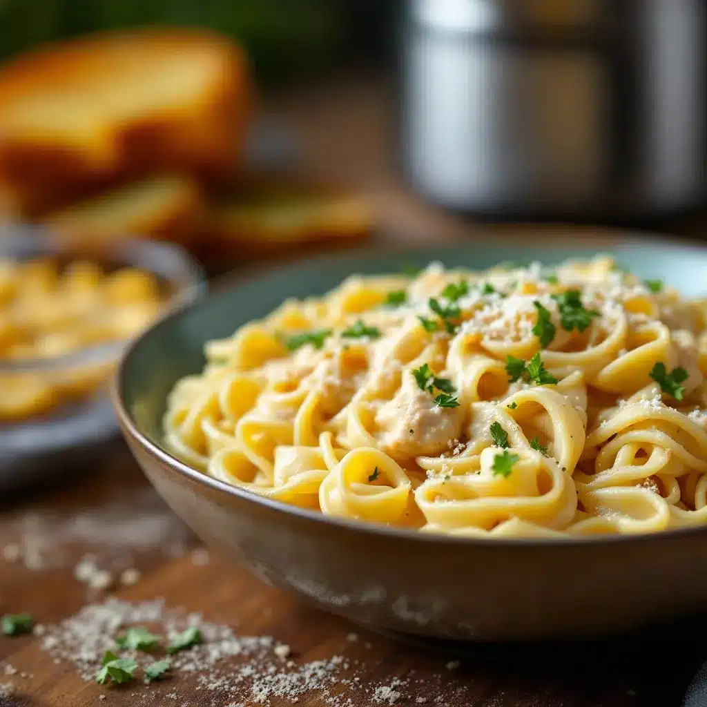 thermos chicken alfredo preparation steps