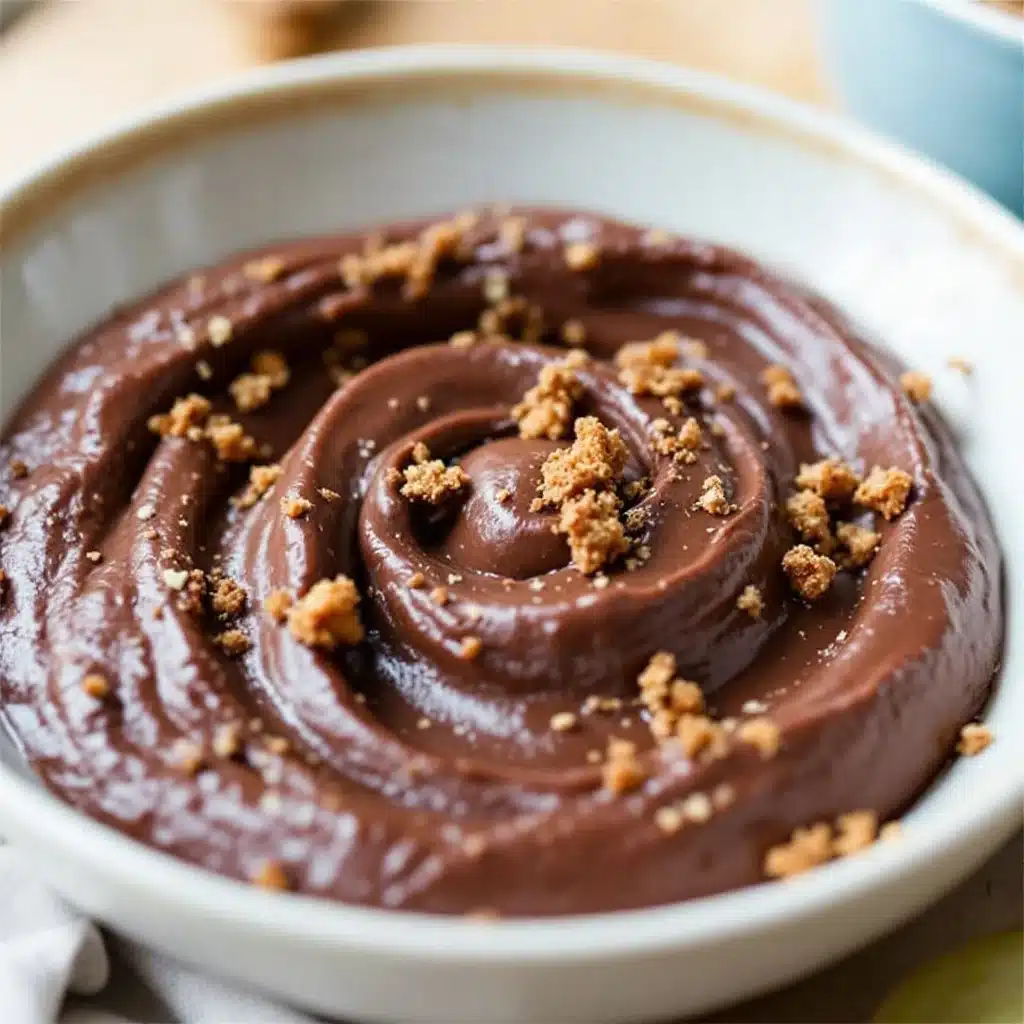 vegan chocolate avocado pudding - featured image