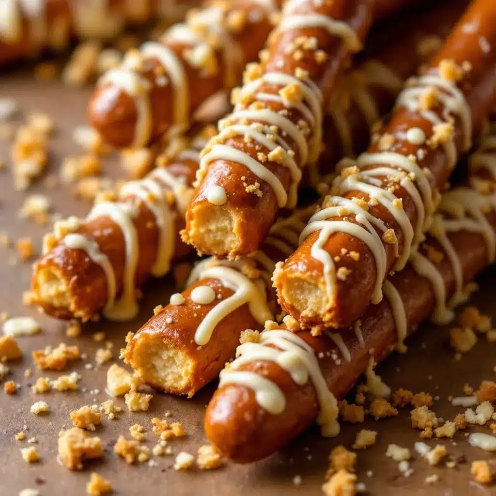 witch finger pretzel rods preparation steps